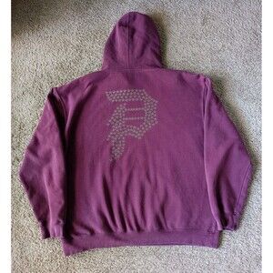Primitive Skateboarding Hoodie Men's 2XL Burgundy Pullover